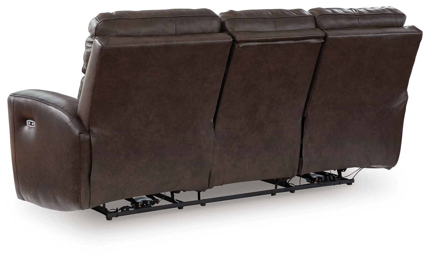 Crossplex - Smoke - Power Reclining Sofa With Adjustable Headrest