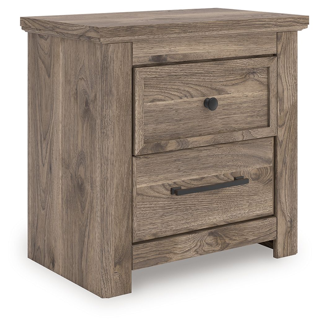 Rusticott - Brown - Two Drawer Night Stand