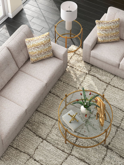 Pearlox - Gold - Occasional Table Set (Set of 3)
