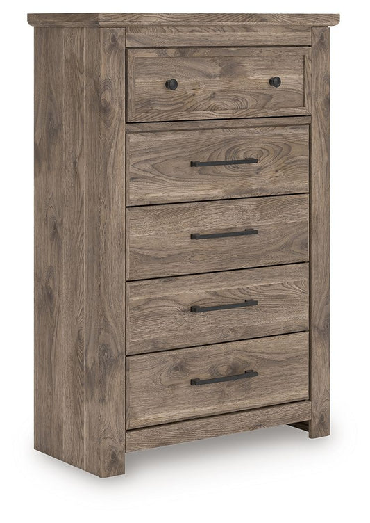 Rusticott - Brown - Five Drawer Chest