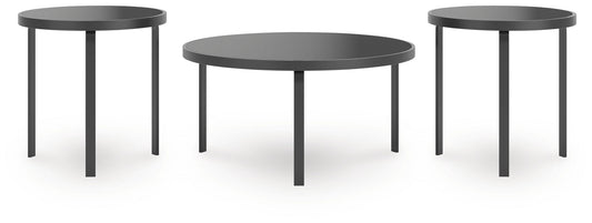 Dorylin - Black - Occasional Table Set (Set of 3)