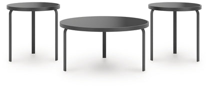 Dorylin - Black - Occasional Table Set (Set of 3)